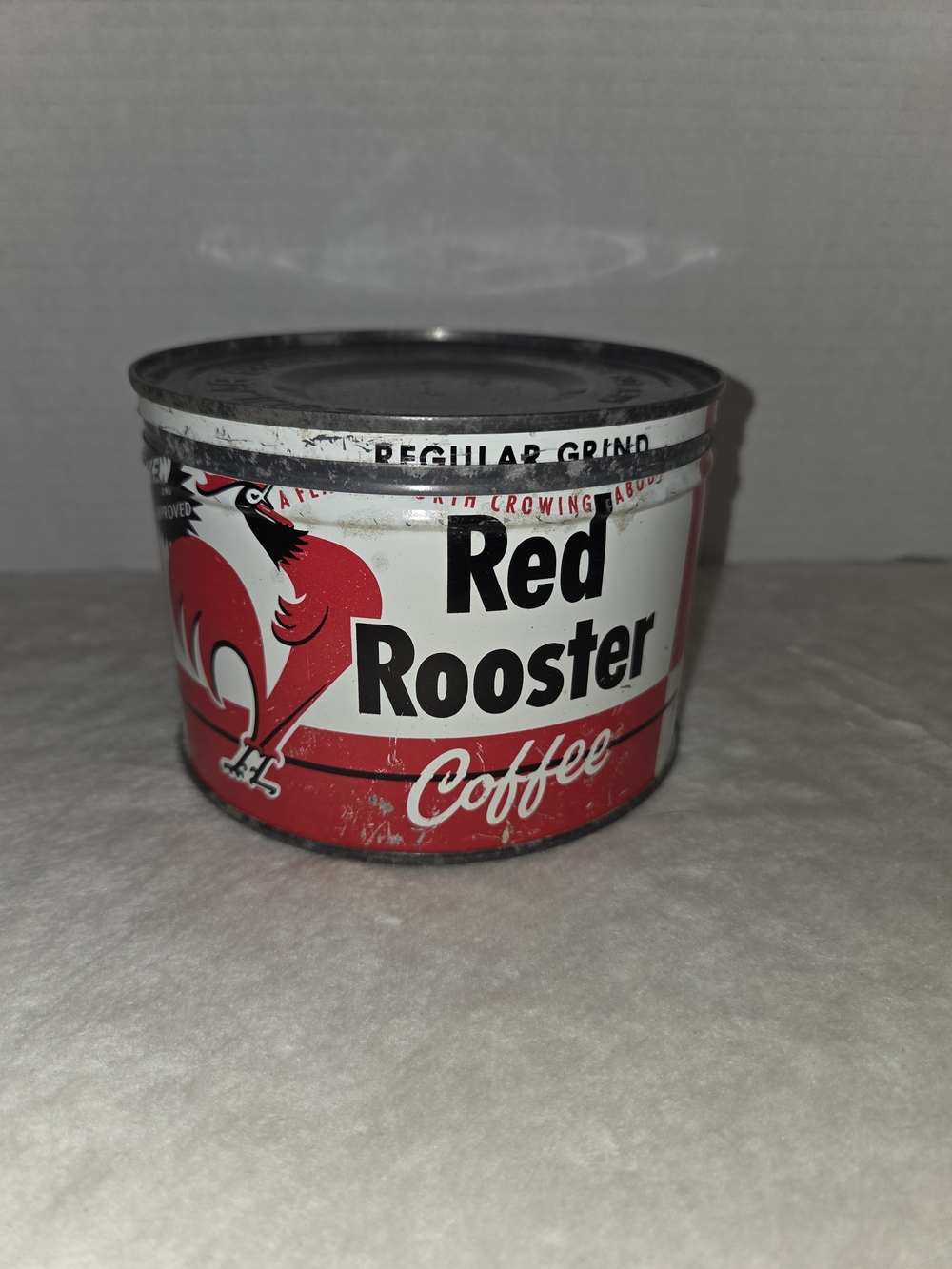 Vintage Red Rooster Coffee 1 Lb Tin Coffee Can Super Valu Stores Hopkins, MN